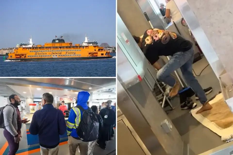 Foot-washing at Dunkin’ Donuts aboard Staten Island Ferry prompts health probe