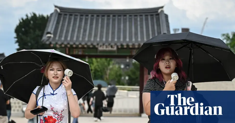 South Korea records hottest temperature on record as heatwave triggers emergency alerts