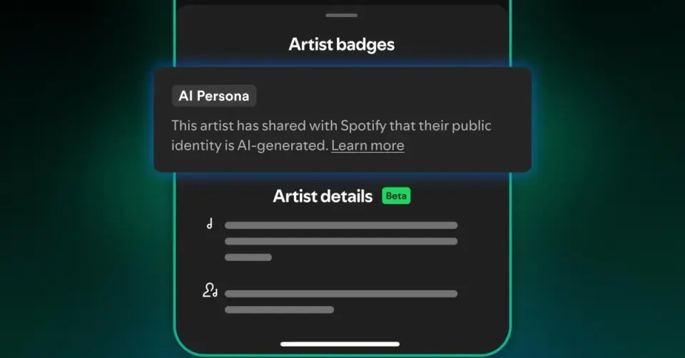 Spotify to badge AI personas and prune AI-generated music from recommendations