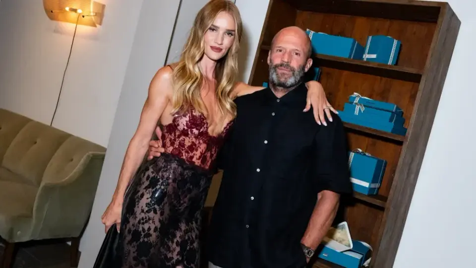 Rosie Huntington-Whiteley and Jason Statham Attend Launch Event for Her Skincare Brand in Los Angeles