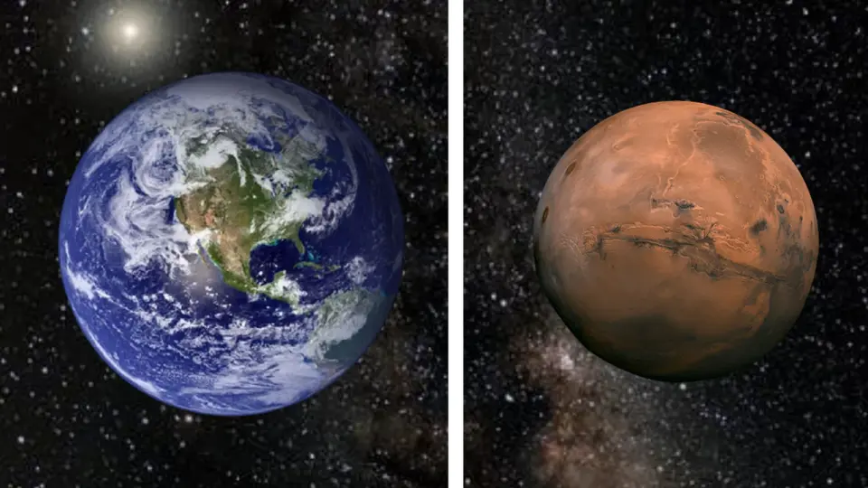 Chemical fingerprints reveal Earth and Mars built via opposite planetary recipes