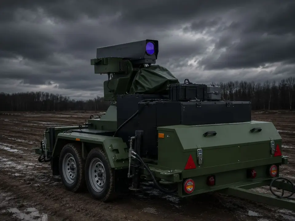 Ukraine's mobile AI laser Tryzub can hit Shahed drones up to 5 km away