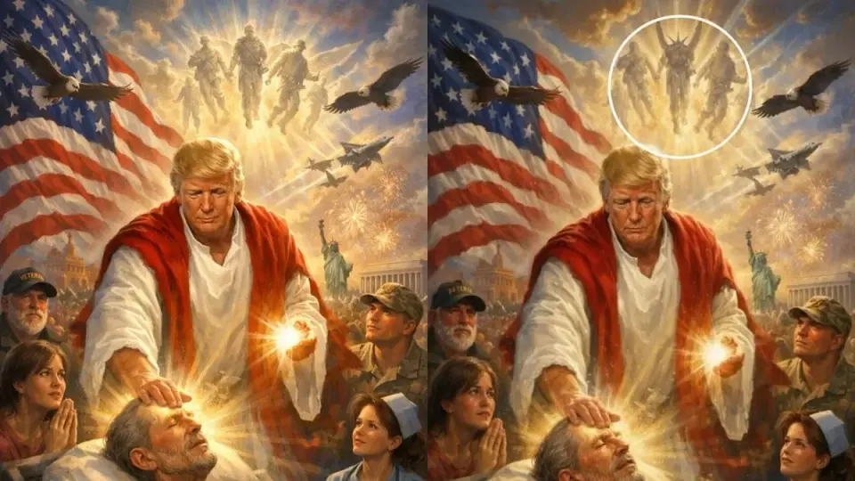 Trump's AI Jesus Post Sparks Backlash Over Horned Demon Cameo