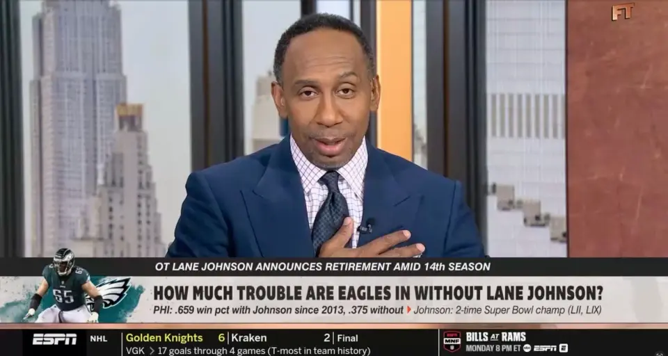 Stephen A. Smith Apologizes After Mocking Lane Johnson's Mental Health Retirement