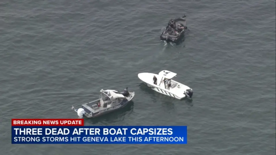 Three children die as Geneva Lake boat capsizes amid Chicago-area storm outbreak