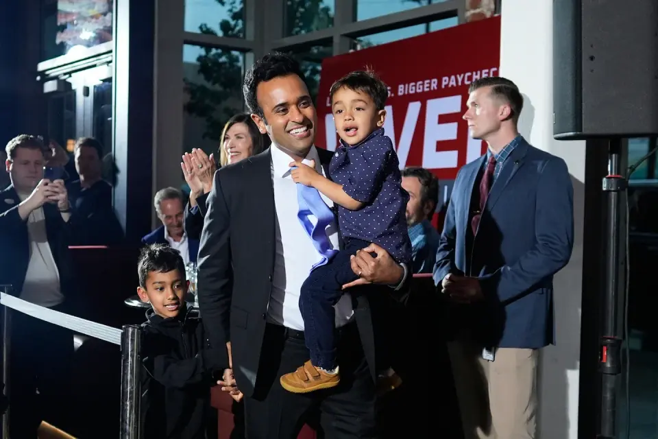 Ramaswamy wins Ohio GOP nomination as Trump-backed defeats hit Indiana