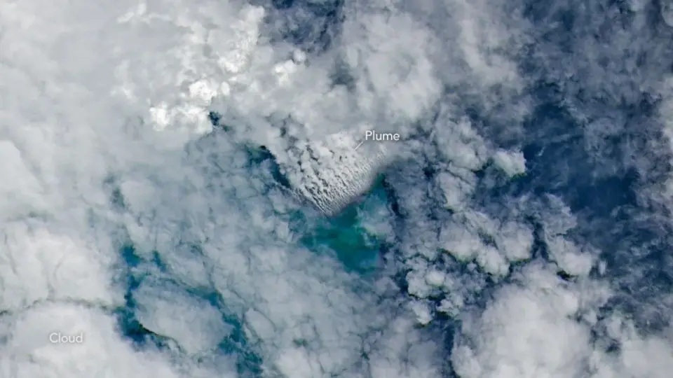 Satellite Eyes Reveal Subsea Volcano Eruption, but Seafloor Remains a Puzzle