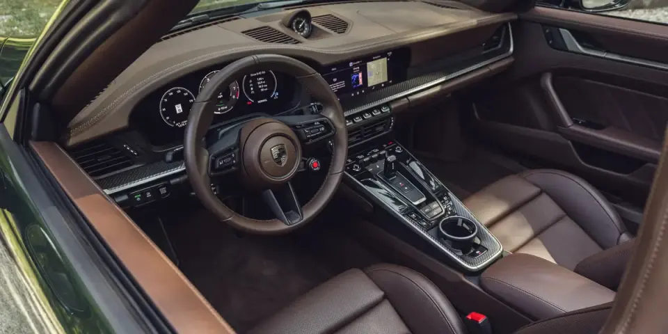 2026 Porsche 911 Turbo S Cabriolet Interior Reveals Digital Shift and Practical Luxury