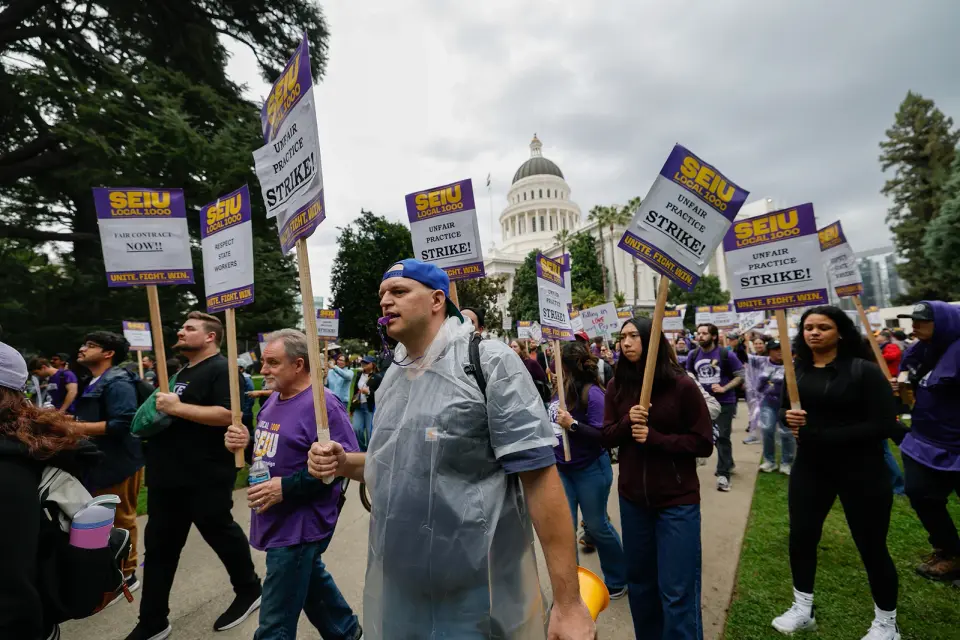 SEIU Local 1000 Launches Historic Strike Against Newsom Over Contract Impasse