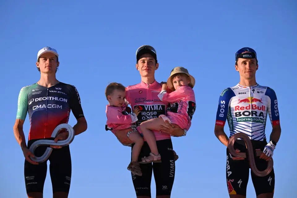 Vingegaard makes Grand Tour history with Giro triumph in Rome