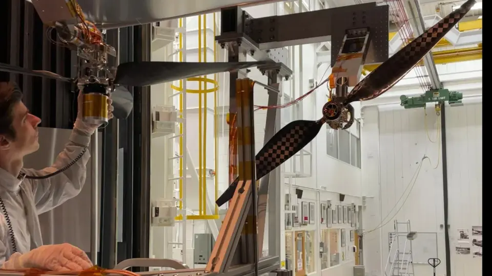 NASA Pushes Mars Helicopter Rotors Past Mach 1 in Ground Tests