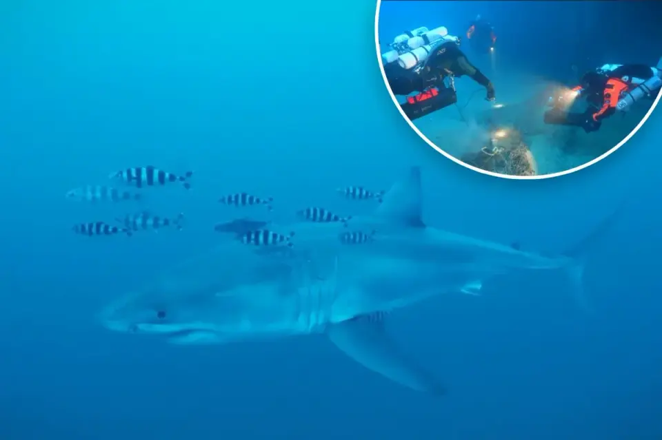 First-Ever Footage Captures Great White Shark in the Mediterranean