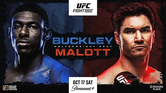 UFC Edmonton: Buckley vs. Malott Headlines Fight Night 291 at Rogers Place