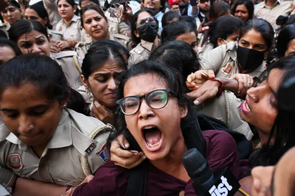 Youth Activists Wave Flags in Delhi as Protests Against Election Chief Escalate