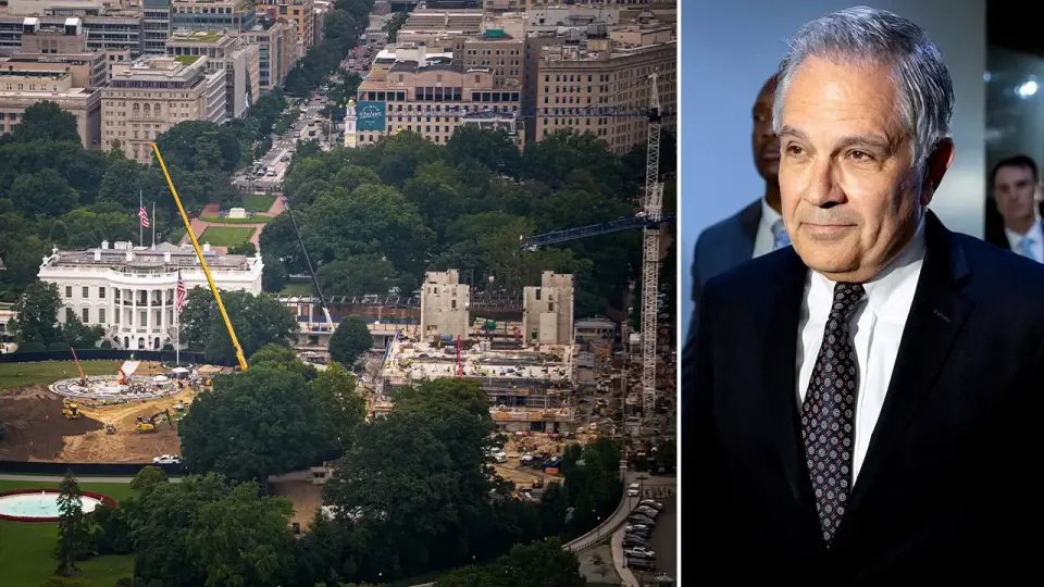 Philly DA jokes about keeping a piece of the Trump White House ballroom as a paperweight after demolition