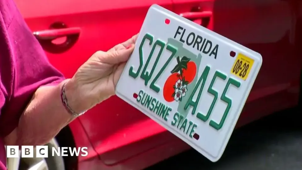 Florida Senior Receives Risqué License Plate, Decides to Keep It