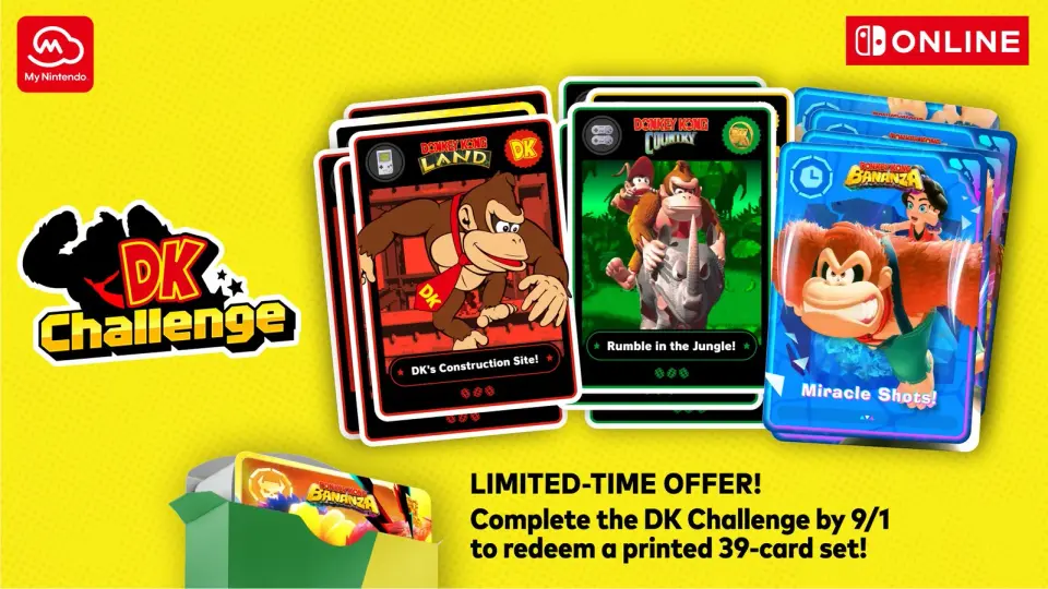 Nintendo Unveils 39-Card Physical Reward for Completing the DK Challenge