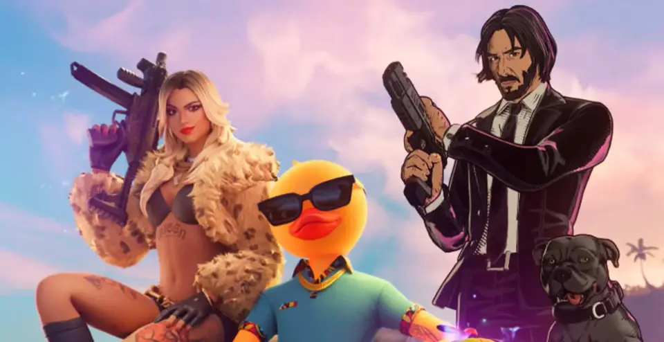 Fortnite CH7S3 Battle Pass Unveiled: Eight Skins, John Wick & TheBurntPeanut Collabs