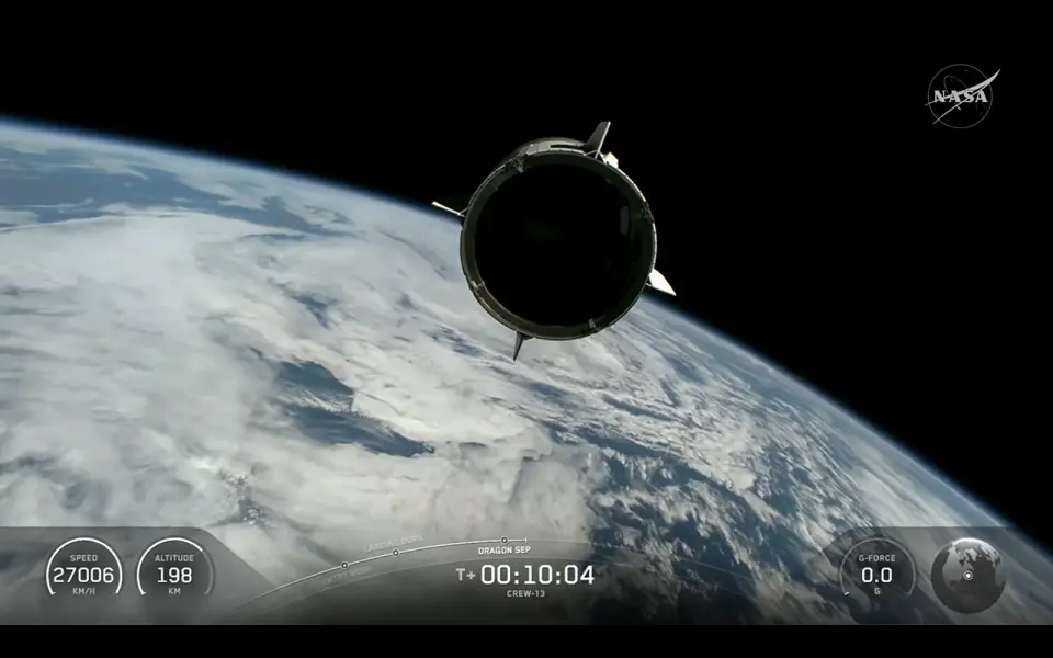 Crew-13 Sets Record with 7-Hour ISS Transit After Launch Delay