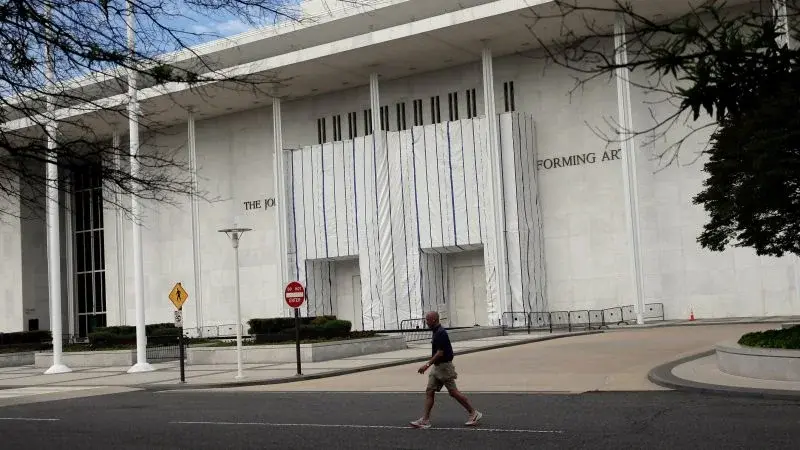 Tarps Stay On Kennedy Center As Trump's Name Comes Down
