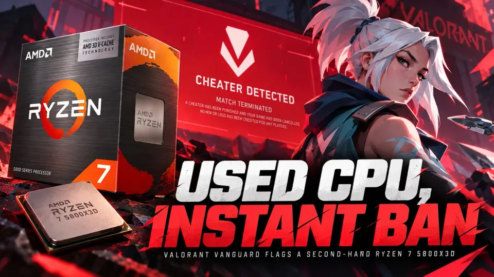 German Gamer Inherits Valorant Ban After Buying Used Ryzen 7 5800X3D
