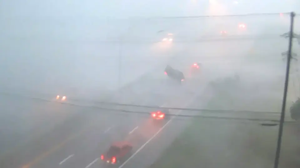 Columbus-area storms topple car on I-71 as tornado warnings sweep central Ohio