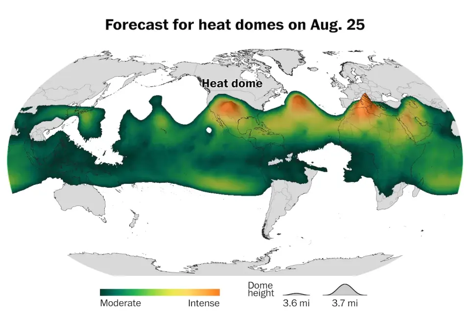 Heat dome sweeps Southwest, driving near-record highs into September