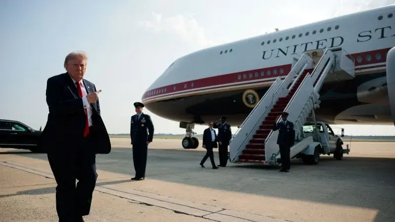 Qatar-donated Air Force One kicks off inaugural flight as Trump touts its luxury