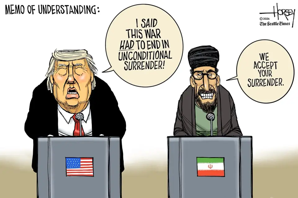 Cartoon highlights Daily Kos's call for reader funding amid lean year