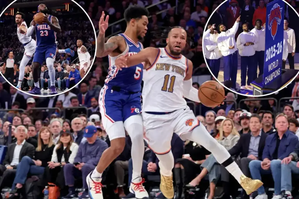 Knicks Fall to 76ers 106-100 in Historic Banner Night Loss