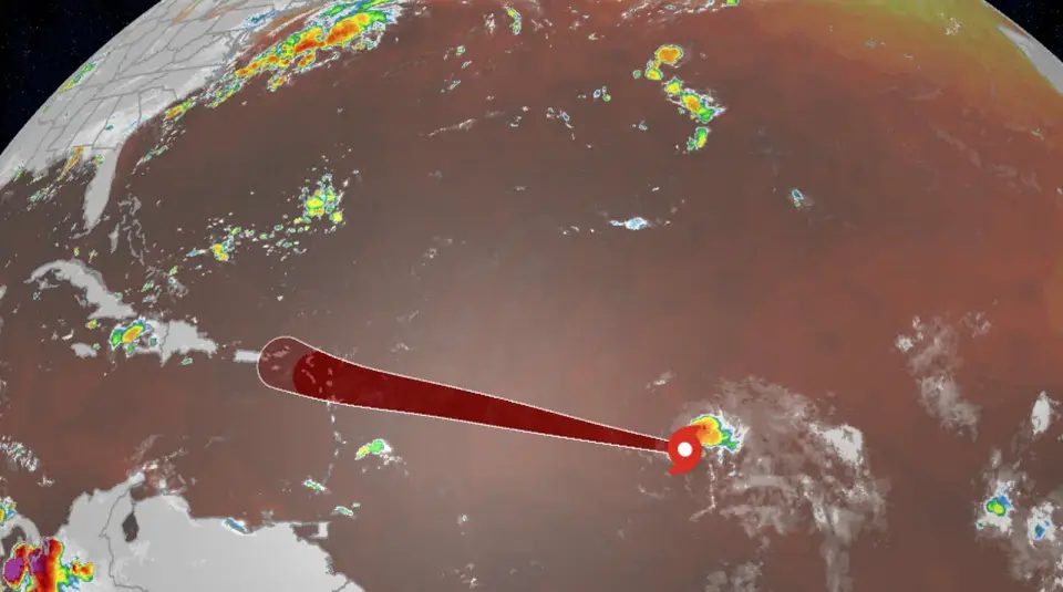 Atlantic-born Dolly forms, but forecast to fade quickly