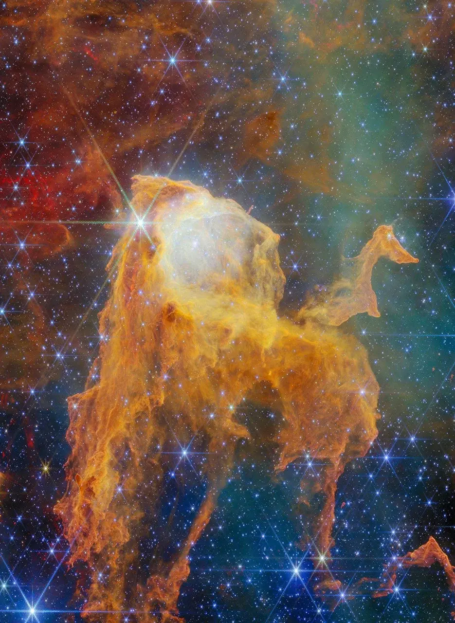 Stellar Treasure Chest: Newborn Stars Found in Carina Pillar