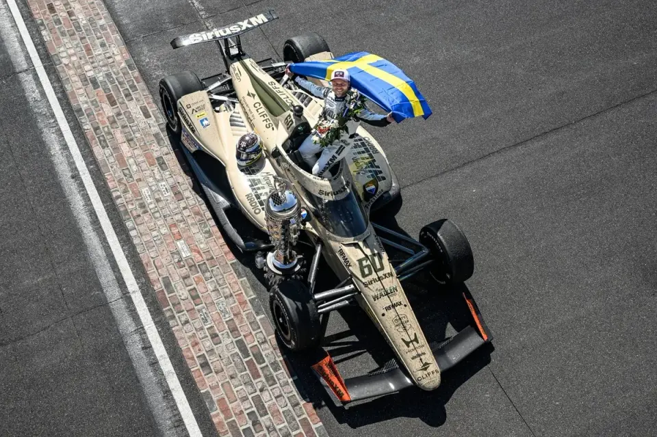 Rosenqvist edges Malukas in Indy 500’s closest finish