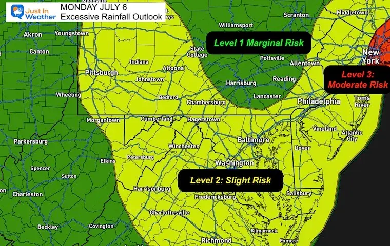 Maryland Under Flood Watch as Heavy Thunderstorms Loom on July 6