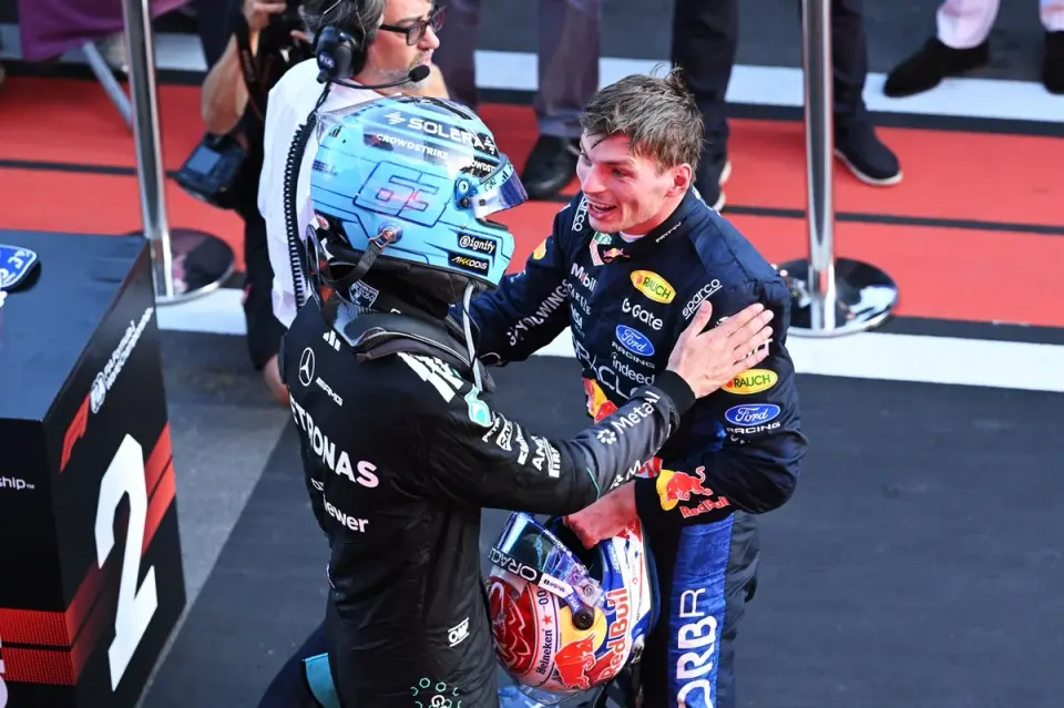 Russell edges Verstappen by 0.2 seconds in chaotic Baku GP
