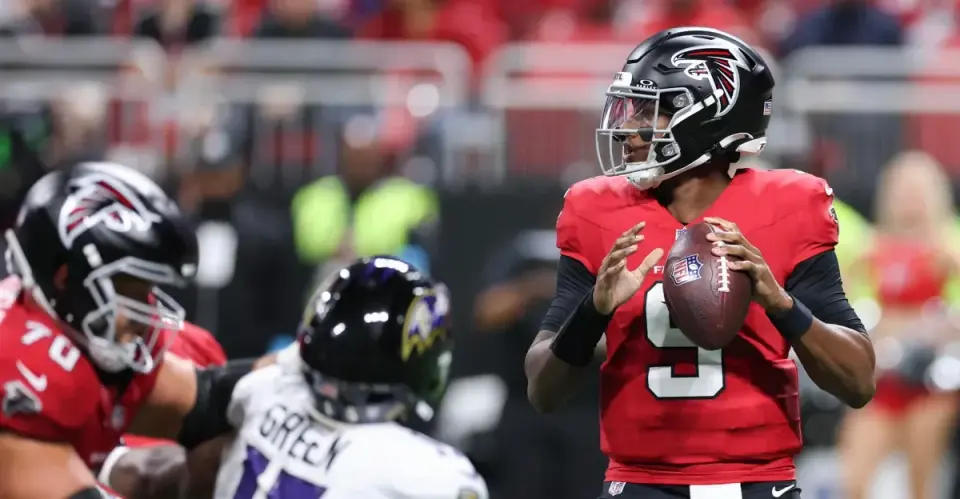 Ravens Defy Odds to Beat Falcons 30-23 in Overtime as Penix Exits With Rib Injury