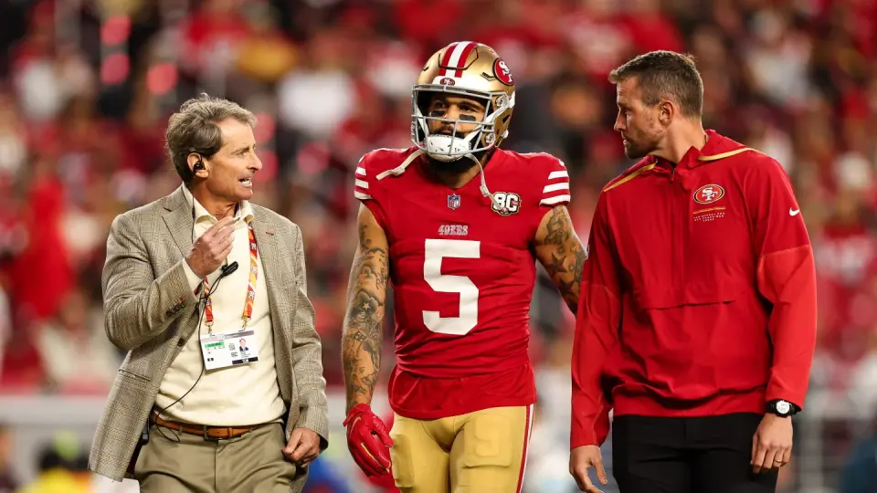 49ers Rule Out Mike Evans After Aggravating Achilles in Commanders Win