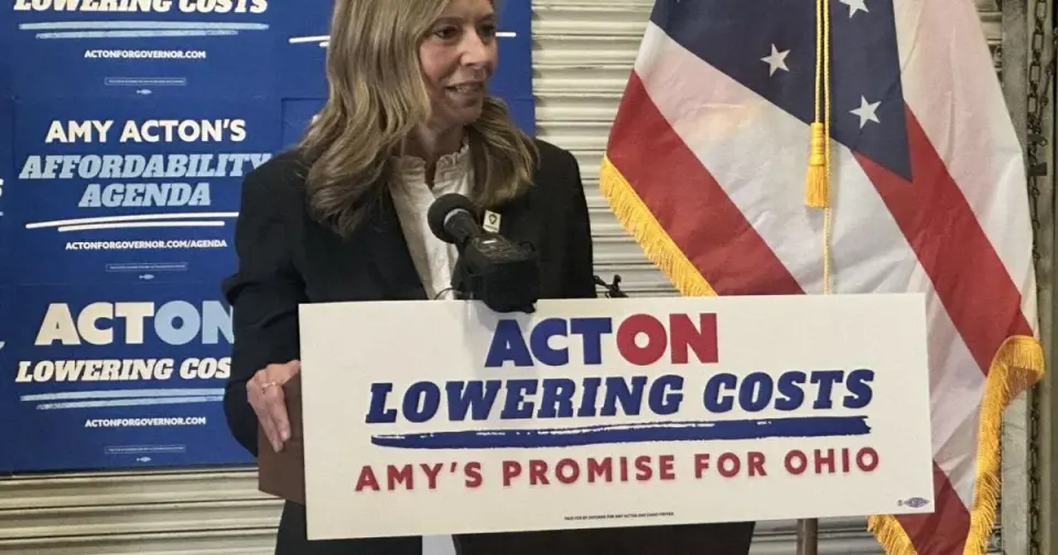 Suspect charged with assault after lunging at Ohio gubernatorial candidate Amy Acton at Canfield Fair