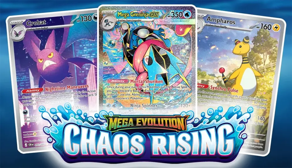 Chaos Rising Brings Mega Greninja ex to a 122-card English Set This May