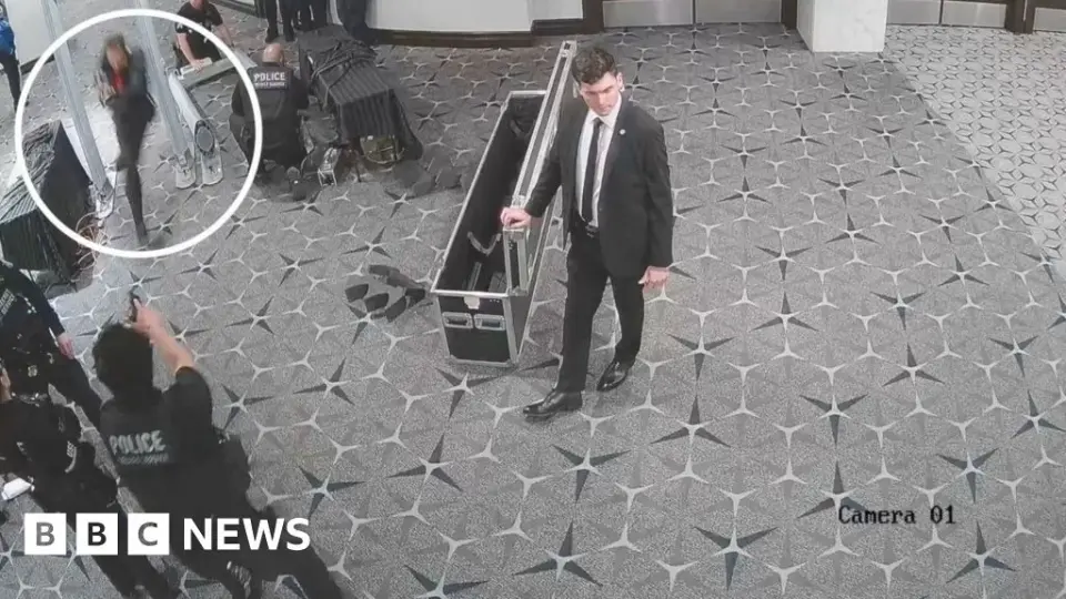 CCTV captures four-second rush of Trump dinner gunman through security