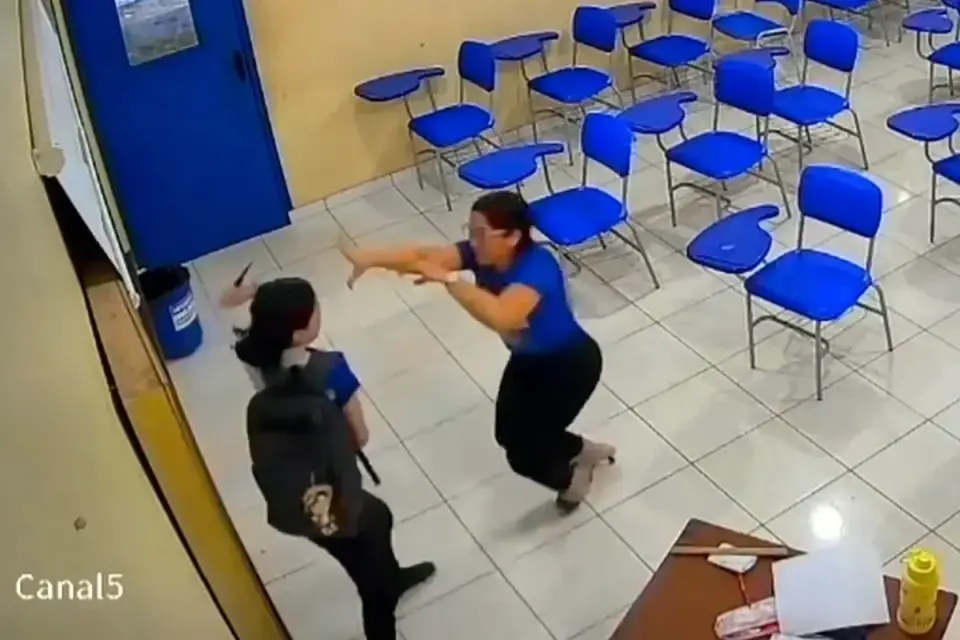 Brazilian student stabs teacher over math grade in video-captured attack