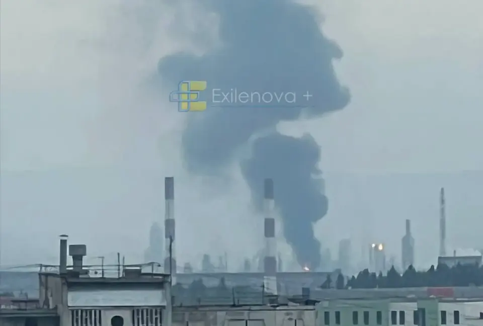 Ukrainian Drones Hit Perm Refinery and Russian Airfield, Moscow Says Most Drones Intercepted