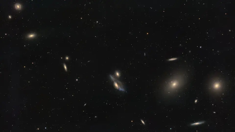 Backyard telescope captures The Eyes in Markarian's Chain