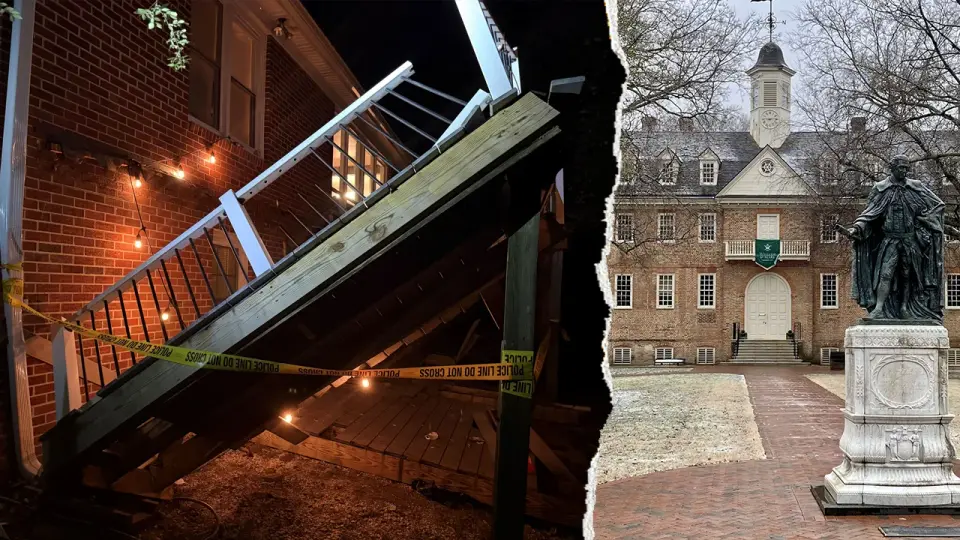 Deck Collapse at Off-Campus Home Injures 28 During William & Mary Homecoming