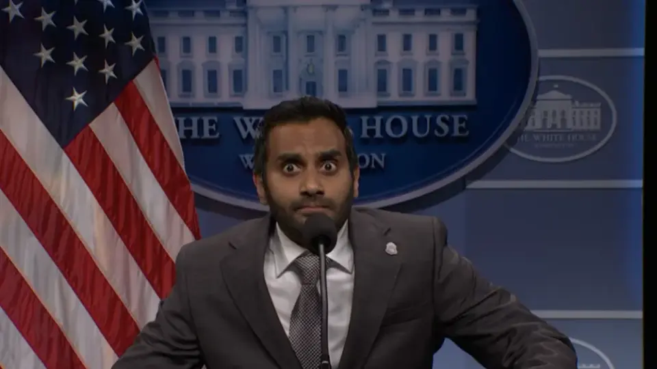 Aziz Ansari Skewers Kash Patel in SNL Cold Open