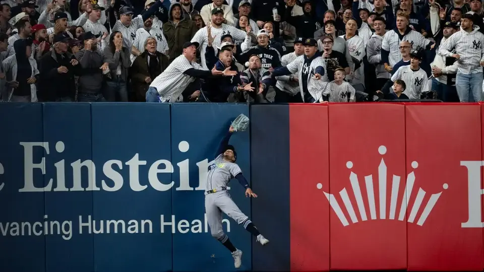 Fan interference call ends Yankees season as Rays complete ALDS sweep
