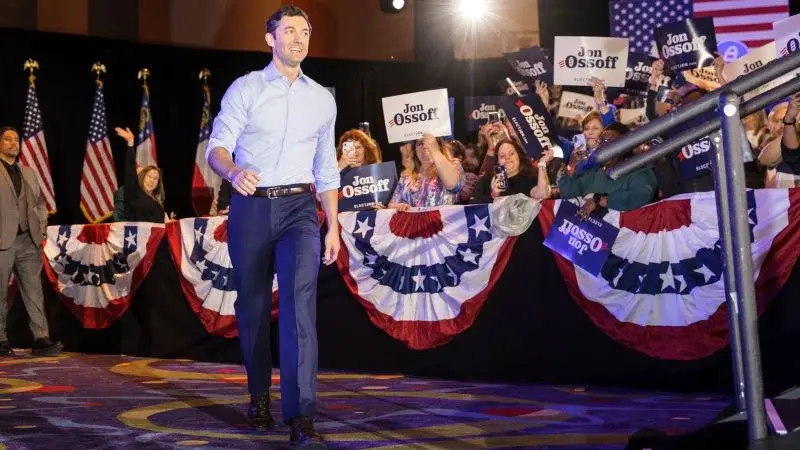 Ossoff escalates anti-Trump critique as 2028 buzz swells in Georgia race