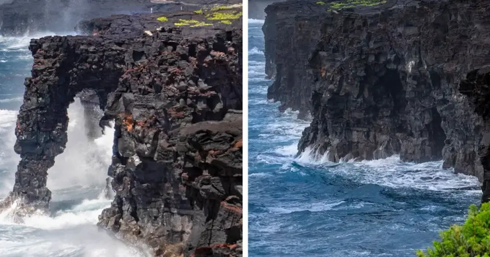 Hawaii's 550-Year-Old Hōlei Sea Arch Falls Into Pacific After Storm