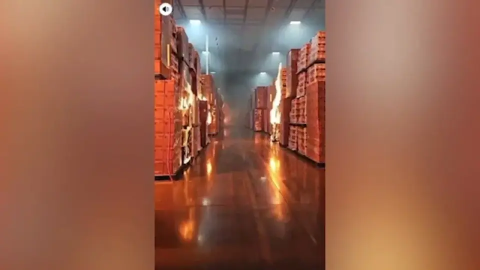 Video under review in Ontario arson probe over massive warehouse fire