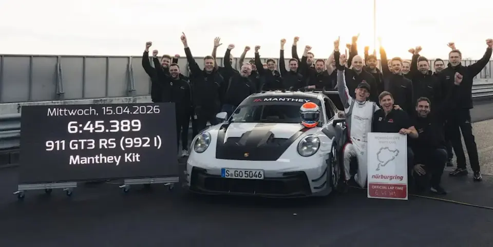 Manthey-Kit Porsche GT3 RS Sets 6:45 Nordschleife, Climbs Production Leaders